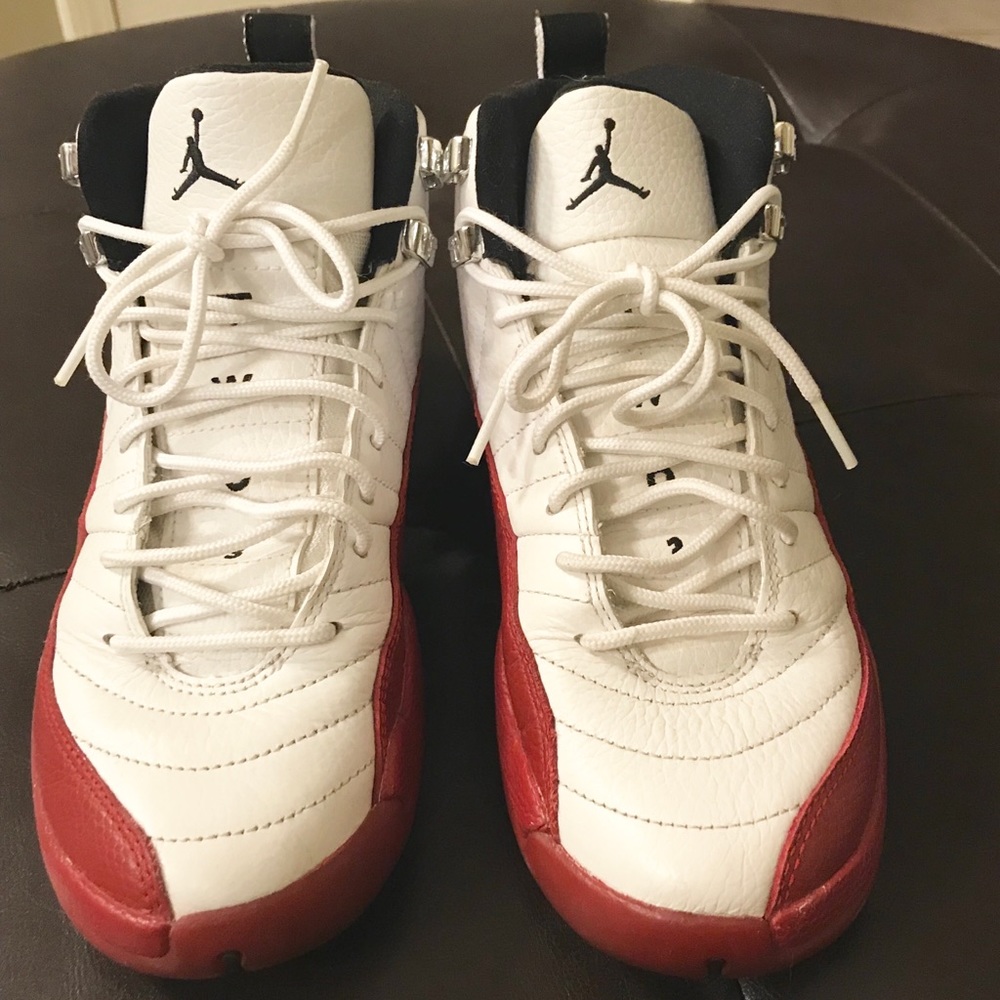 Nike Jordan 12s Red And White Classic Gem